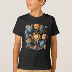 Camiseta Arte do sistema solar