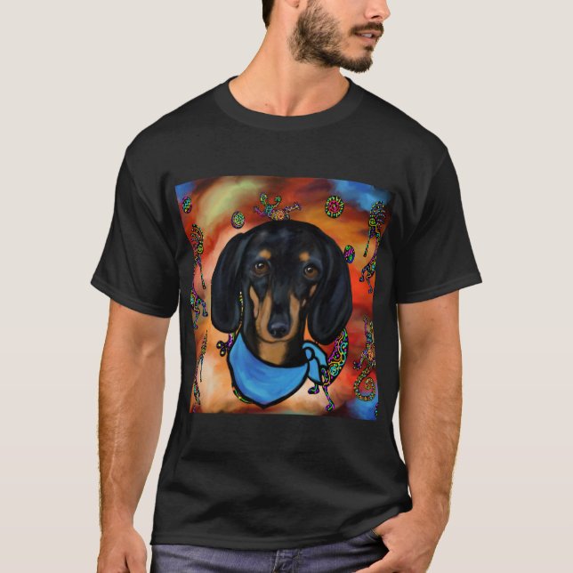 Camiseta arte do sudoeste doxie (Frente)