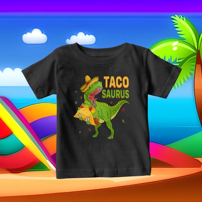 Camiseta arte do taco dinossauro engraçado (Criador carregado)