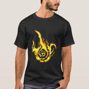 Camiseta Arte do Ventilador Franzado