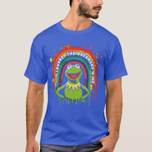 Camiseta Arte do ventilador Kermit da Conexão Arco-Íris