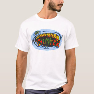 Camiseta Arte dos grafites do caçador do tubarão
