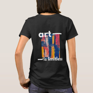 Camiseta Arte é design abstrato sem limites