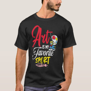 Camiseta Arte É Meu Esporte Favorito