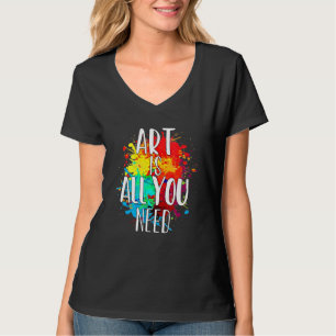 Camiseta Arte É Tudo O Que Você Precisa De Pintura De Profe
