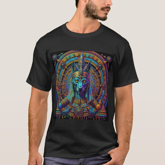 Camiseta Arte Egípcia Anubis (Frente)