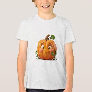 Camiseta Arte em Aquarela de Abóbora Tímida
