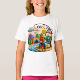 Camiseta Arte em Argila “Pai Muito Legal” Cena de Pesca Des