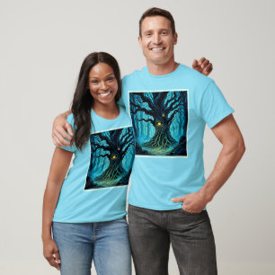 Camiseta Arte em Árvore de Olhos Místicos