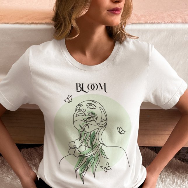 Camiseta Arte em Linha da abstrato, Tonturas Terrestres (Criador carregado)