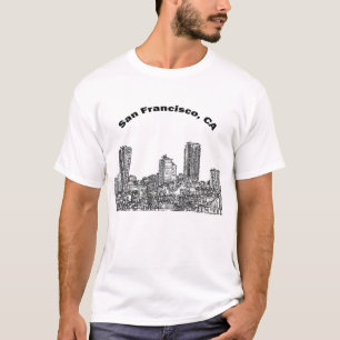 Camiseta Arte em Linha de São Francisco