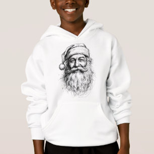 Camiseta Arte em Linha do Papai Noel