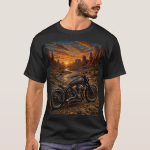 Camiseta Arte em Mosaico do Bobber do Pôr do Sol no Deserto