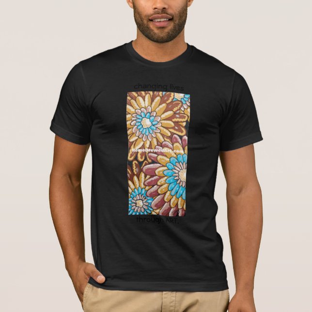 Camiseta Arte em mudança #2 de Thorugh das vidas (Frente)