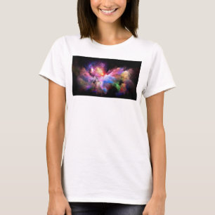 Camiseta Arte em nuvem de SlipperyJoe abstracto vibrante su