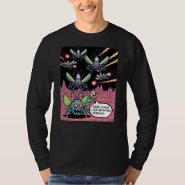 Camiseta Arte em Pixel de Alienígenas Manti de Arcada Retro