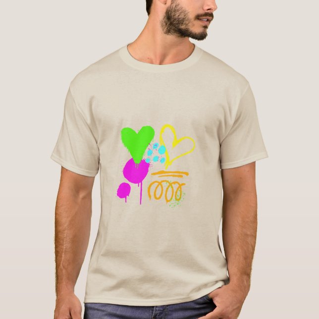 Camiseta Arte em tintas (Frente)