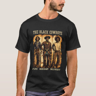Camiseta Arte em Tributo à História Negra dos Cowboys do Oe