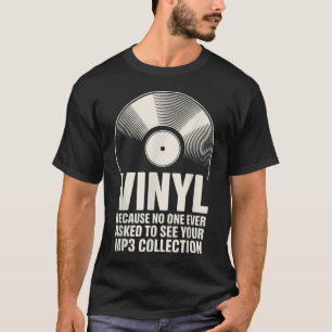 Camiseta Arte em Vinil Legal Para Amante de Música de DJ Vi