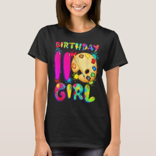 Camiseta Arte Engraçada Aniversário de 11 Anos Menina Bonit