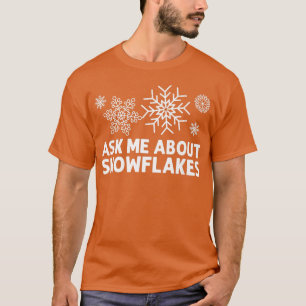 Camiseta Arte Engraçada Com Floco De Neve Para Homens Mulhe