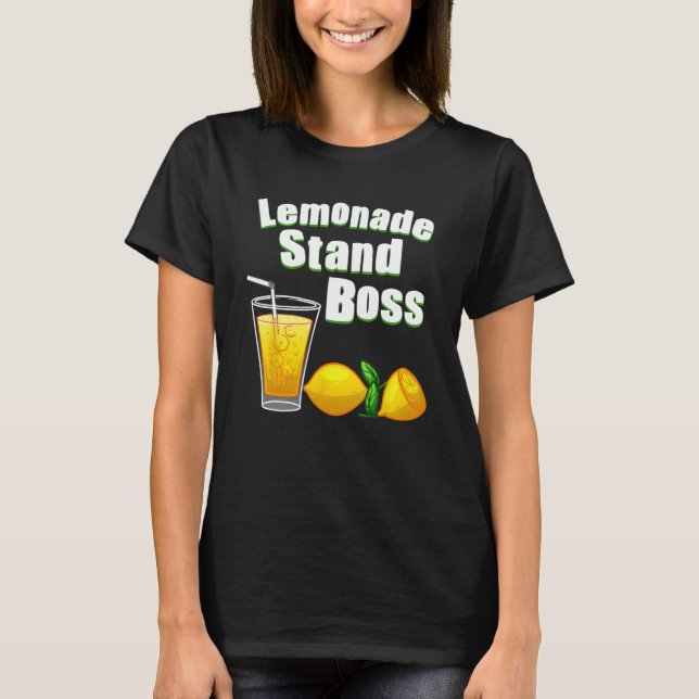 Camiseta Arte Engraçada Com Limonada Para Crianças Meninas  (Frente)