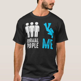 Camiseta Arte engraçada com tema de mergulho para homens e 