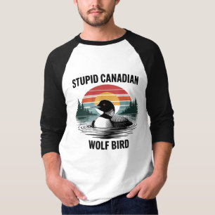 Camiseta Arte engraçada da mergulhã canadense com estilo de