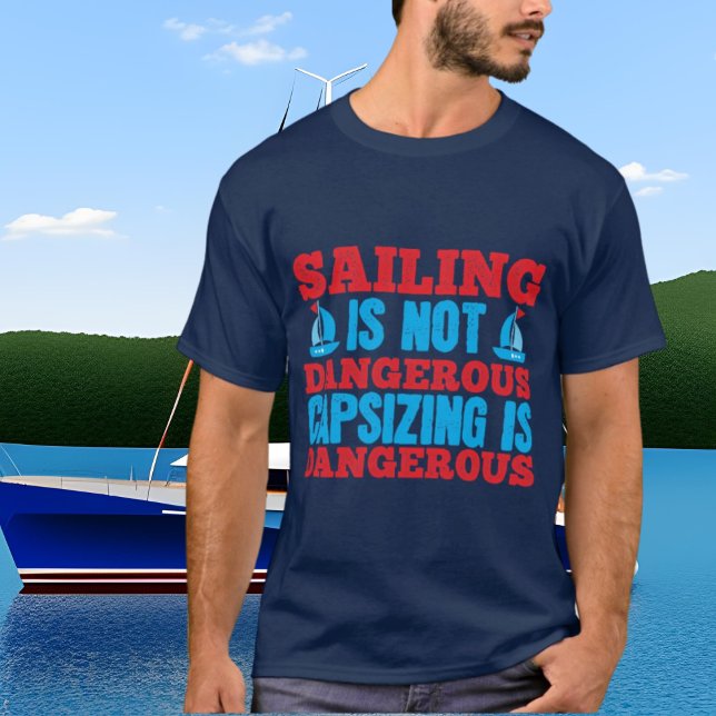 Camiseta arte engraçada da palavra à vela (Criador carregado)