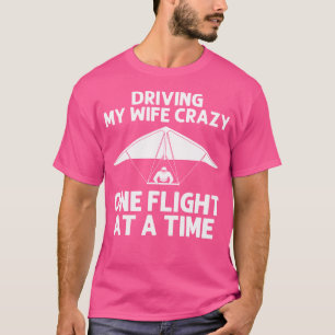 Camiseta Arte engraçada de Asa Delta para homens Pai Piloto