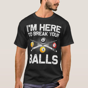 Camiseta Arte engraçada de bilhar para amantes de bilhar