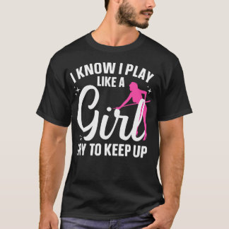 Camiseta Arte engraçada de bilhar para mulheres e meninas a