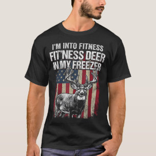 Camiseta Arte engraçada de caça ao cervo para homens e mulh