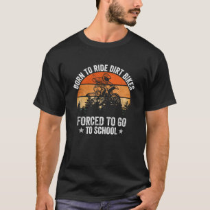 Camiseta Arte Engraçada de Camada para Meninos Motocross Di