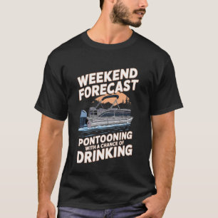 Camiseta Arte engraçada de Capitão de Pontão para homens e