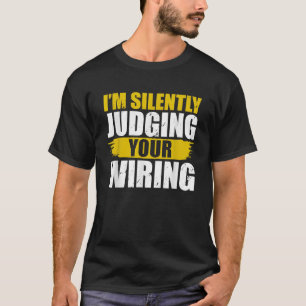 Camiseta Arte Engraçada de Eletricista para Homens e Mulher