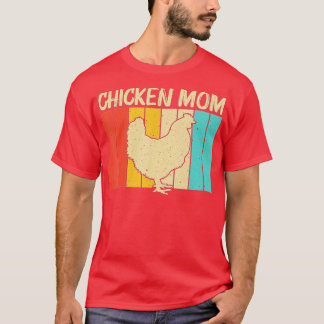 Camiseta Arte Engraçada De Frango Para Mamãe Mulheres De Ga
