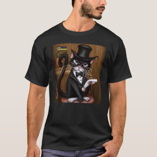 Camiseta Arte engraçada de gato miau retrato de gatinho fof
