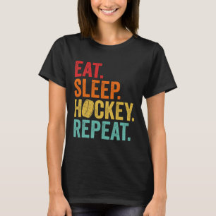 Camiseta Arte engraçada de hóquei para meninos, crianças, h