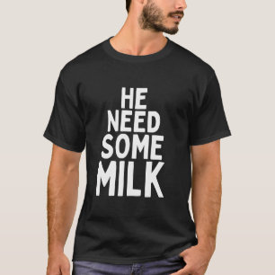 Camiseta Arte engraçada de leite para homens mulheres crian