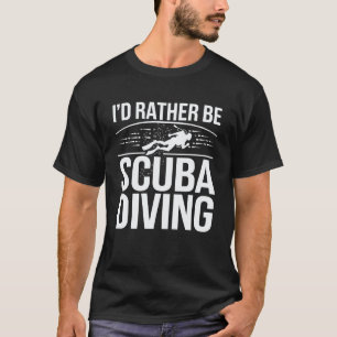 Camiseta Arte engraçada de mergulho para homens e mulheres 
