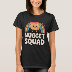 Camiseta Arte engraçada de nuggets de frango para homens mu