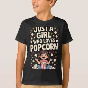 Camiseta Arte engraçada de Pcorn para mulheres meninas cria