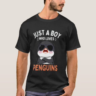 Camiseta Arte Engraçada de Pinguim Animal Ave Marinha Para 