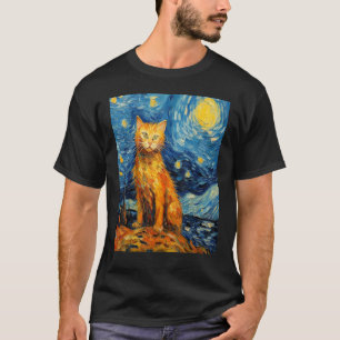 Camiseta Arte engraçada de pintura de gato Amante de gato N
