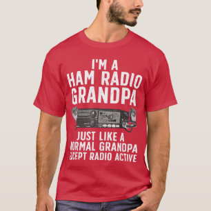 Camiseta Arte engraçada de Rádio Amador para Vô Operador de