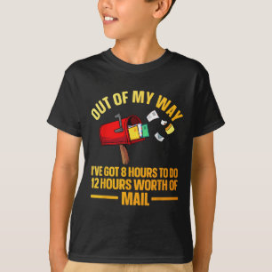 Camiseta Arte engraçada de trabalhador postal para homens e