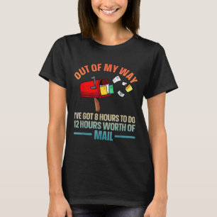 Camiseta Arte engraçada de trabalhador postal para homens e