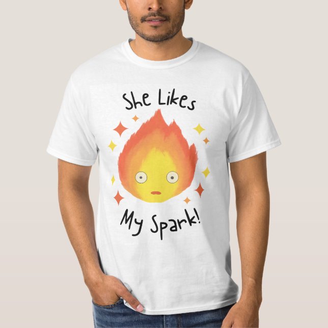 Camiseta Arte engraçada do Calcifer (Frente)