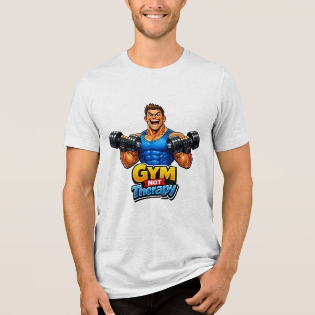 Camiseta Arte engraçada do estilo de vida de ginásio – Humo (Frente)